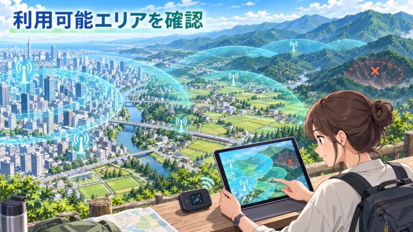 利用可能エリアの広さで選ぶ