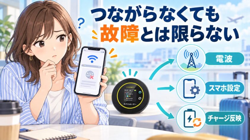 繋がらなくても故障とは限らない