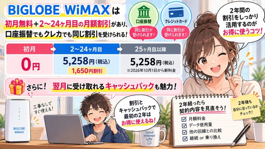2年間の月額割