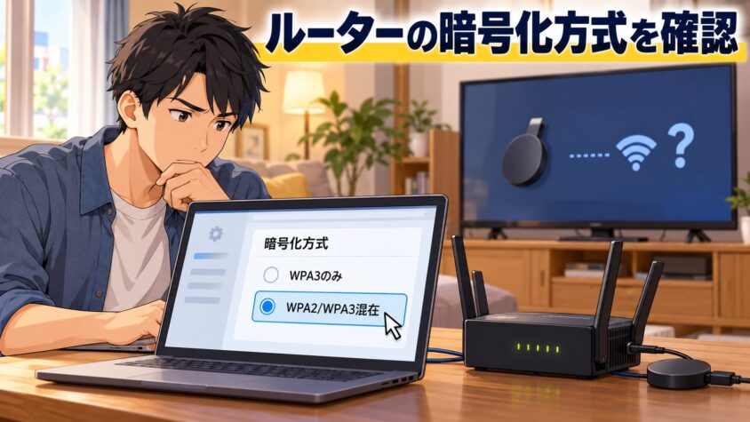 新しいルーターのセキュリティ方式が合わない