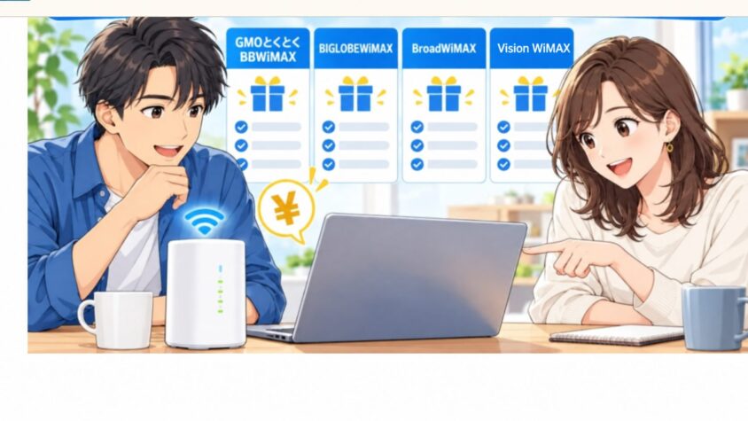 WiMAXキャッシュバック|主要4社を比較
