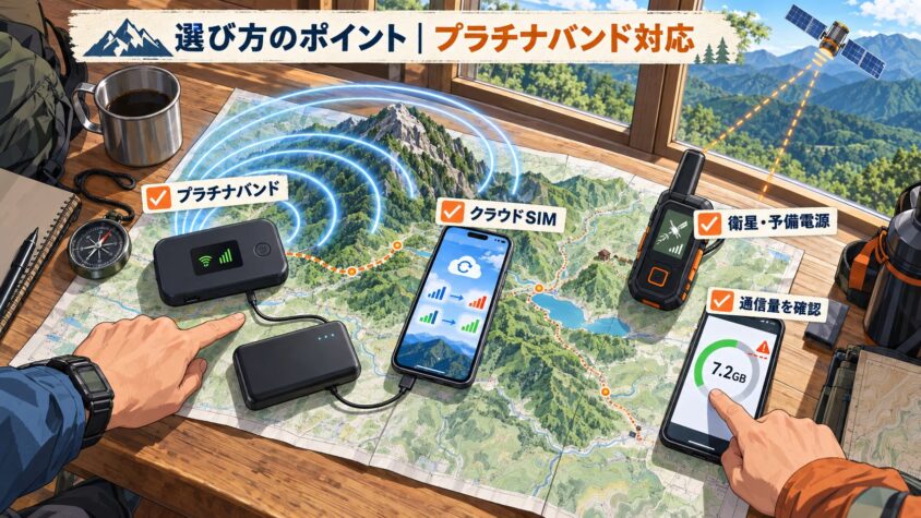 選び方のポイント｜プラチナバンド対応